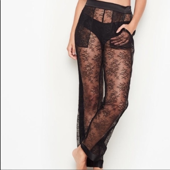 Victoria's Secret Other - Victoiras Secret Lace PJ Pant Black Lingerie Small